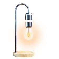 Bulb floats 24/7, even if the light is off. Desk Levitation Table Lampara Magnet Lampe Floating Moon Led Lamp Wireless Charging Base Wood Magnetic Levitating Light Bulb Mega Deal 8202 Cicig