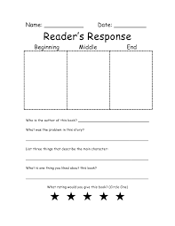 Beginning Middle And End Graphic Organizer Worksheet Examples Reading Response Beginning Middle End No Response