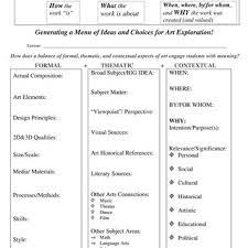 This course traces the history of modern europe, beginning with a brief contextual background of the french revolution and the napoleonic era. Pdf Form Theme Context Balancing Considerations For Meaningful Art Learning