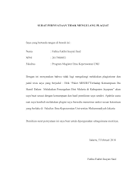Dengan ini menyatakan bahwa judul artikel di sini tertulis judul artikel yang ditulis oleh pengarang yang tidak plagiat benar bebas dari plagiat, dan apabila pernyataan ini. Surat Pernyataan Bebas Plagiat