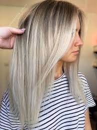 Balayage Blonde Cheveux Raides Balayagehairblonde Balayage Straight Hair Straight Blonde Hair Long Hair Styles