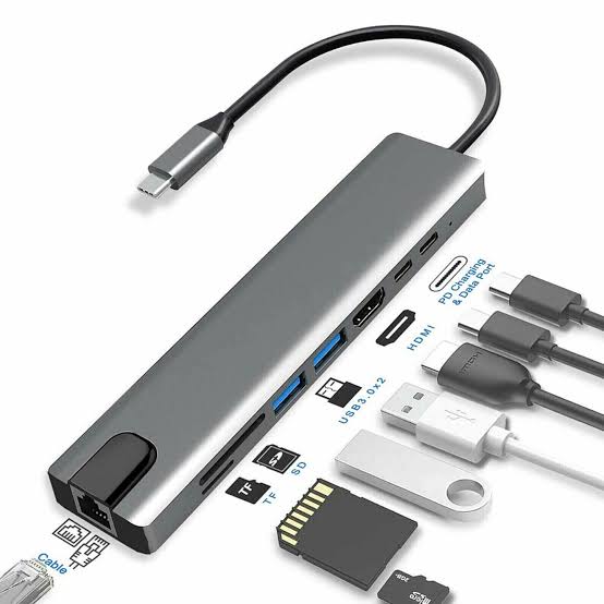 ADAPTADOR TYPE-C TO HDTV  8 IN 1