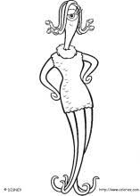 Here is a coloring sheet featuring james p. Monsters Inc Coloring Pages On Coloring Book Info