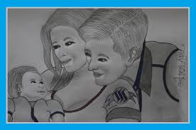 Pencil drawing of father john chrzan these pictures of this page are about:father pencil artist's father pencil drawing by n. Artwork Drawing Happiness And Smiles With Toddlers In The Father Mother And Baby Family 642 Sultan Aceh Steem Goldvoice Club