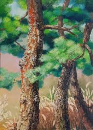 It has become so iconic within korean culture that it is regularly featured in traditional korean art especially from joseon period. Pine Tree Painting By Youngran Kim Saatchi Art