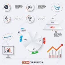 pyramid chart with three options baseball sport icons ball