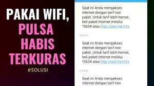 Seperti yang telah saya tulis di atas cara ini sangat cocok untuk anda yang ingin mengecek pulsa lewat pc karena ini bisa anda lakukan melalui browser. Mengatasi Pulsa Tersedot Walau Internetan Pakai Wifi Paket Data Nya Telah Dimatikan Youtube