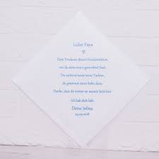 Schöne moderne sprüche zur hochzeit können beispielsweise aus den songtexten bekannter moderne. Taschentuch Papa Immer An Meiner Seite Nadelspitze