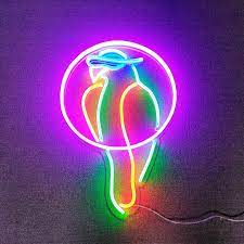 Parrots Neon Sign Led Neon Signs Neon Wallpaper Custom Neon Signs