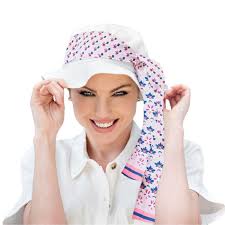 Masumi Lola Women Summer Hat with Scarf UPF 50+ Sun Protection Packable