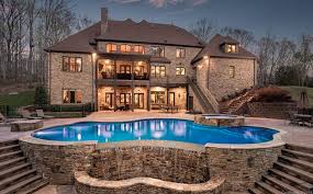 Brick Stone Home On 7 Acres In Concord North Carolina Homes Of The Rich Stone Houses Brick And Stone North Carolina Homes