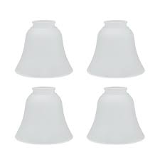 Shop Aspen Creative Bell Shaped Frosted Replacement Glass Shade 2 1 4 Fitter Size 4 3 4 High X 5 3 8 Diameter Set Of 4 On Sale Overstock 31295586