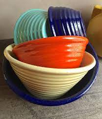 Garden City Pottery Ring Ware Nesting Bowl Set Mixing Bowl Set Ringware Ceramic Bowls Garden City Pottery Turquoise Bowl Nesting Bowls