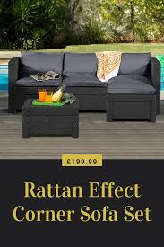 Keter Oxford Rattan Effect Outdoor Corner Sofa 199 99 Was 329 99 Argos Expired Corner Sofa Set Outdoor Sofa Sets Corner Sofa