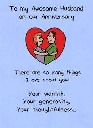 Take a moment and think what sort of life you would have without your husband. Anniversary Cards Sweet Anniversary Greeting Cards Cardfool Free Postage Included