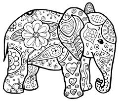 Ephalent Elephant Coloring Page Mandala Coloring Pages Coloring Books