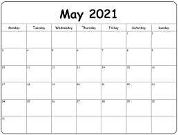Editable & printable 2021 word calendar templates with holidays available for free download. Free Blank May 2021 Printable Calendar Template Pdf Calendar Dream