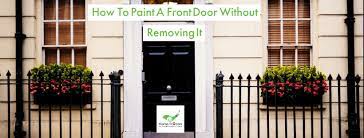 Before painting the metal door, the surface should be thoroughly cleaned. How To Paint A Front Door Without Removing It Home Painters Toronto
