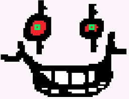 He mimics toriel and asgore in some situations, as well as his old self at the end of the genocide route. Omega Flowey Face Pixel Art Amino