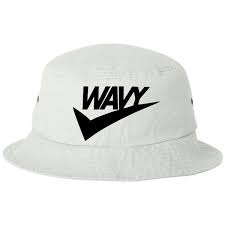 Kyc Vintage Very Rare Wavy White Bucket Hat One Size Fits Most White Bucket Hat Trendy Hat Hats Vintage