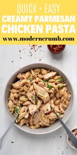 Creamy Garlic Parmesan Chicken Pasta Modern Crumb Recipe In 2020 Grilled Chicken Recipes Pasta Dinners Pasta Dishes