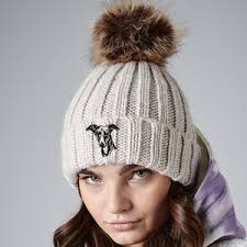 Regalos Whippet, gorro de esquí grueso de punto acanalado Beanie con  costura, insignia grabada con láser.