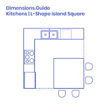 Check spelling or type a new query. L Shape Island Square Kitchen Dimensions Drawings Dimensions Com