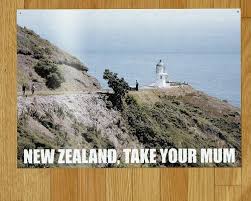 Bring Your Mom Flight Of The Conchords New Zealand Flights Tourism Poster