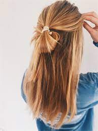 Half Loop Bun Half Up Hair Half Up Half Down Hair Bun Hairstyles