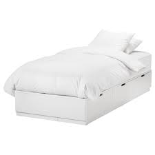 Bett mit bettkasten 160x200 cm. Nordli Bettgestell Mit Schubladen Weiss 90x200 Cm Ikea Deutschland Ikea Bett Mit Schubladen Bett 120x200 Weiss Bett Mit Bettkasten