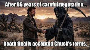 The Chuck Norris Jokes are back one last time, and I am here for it .