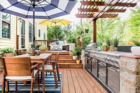 You can even elevate a boring concrete porch with etching, special coloring or stamping to give it the appearance of a more expensive material. How To Pick Deck Stain Colors To Transform Your Outdoor Living Space Better Homes Gardens