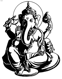 Black And White Images Of Lord Ganesha 2474 Views Black And White Painting White Tattoo Ganesh