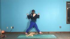 Paivritta Trikonasana Revolved Triangle Pose Yoga At The Wall Triangle Variations Pose Variations Triangle Pose Poses Standing Poses