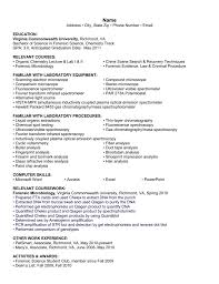 sample fs resume virginia