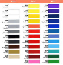 Fdc Lumina 4725 Color Chart Cricut Vinyl Signs Vinyl