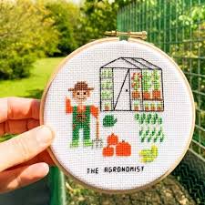 The patterns are available as downloadable pdfs. Occupation Cross Stitch Patterns Studio Koekoek Modern Embroidery