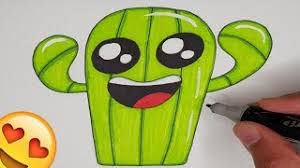 Desene in creion cute cu mancare. Cum Sa Desenez Cactus Tutorial Pas Cu Pas Desen Cu Markere Youtube