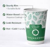 beyondGREEN Aqueous Cups (12 oz & 16 oz) | Hot & Cold | Made ...