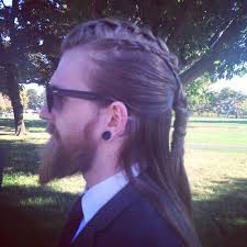 I Told My Friend To Braid My Hair Like A Viking For A Wedding I Think She Nailed It Mens Braids Hairstyles Long Hair Styles Viking Hair