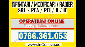 Sau i.f., cartea de identitate sau paşaportul titularului. Infiintari Firme Craiova Infiintare Firma Online Facebook