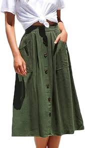 For example, besides the design style of the skirt, the length and print of the skirt can determine floor length maxi skirts are normally considered casual wear. Naggoo Women S Polka Dot Midi Skirts Casual High Elastic Waist A Line Pleated Midi Chiffon Skirts With Pockets At Amazon Women S Clothing Store