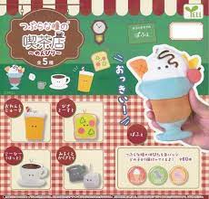 Tsuburana Hitomi Coffee shop Mascot nonbiri Capsule Toy 5 Types Comp Set  Gacha | eBay