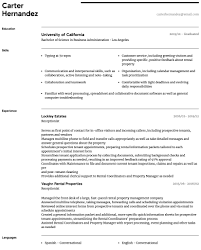 Receptionist Resume Samples All Experience Levels Resume Com Resume Com