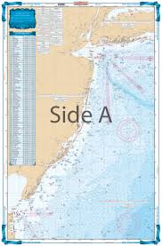 New Jersey Coastal Fishing Chart 55f