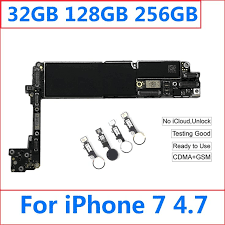Free shipping original for iphone 6s 7 8 plus 4s 5 5s motherboard unlocked mainboard for . Original Unlocked Motherboard For Iphone 7 Unlock Icloud Logic Board With Touch Id A1660 Cdma A1778 Mainboard No Any Locked Icloud Iphone 7 Logic Board