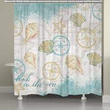 Gallery of beach themed shower curtains. Beach Themed Shower Curtains Nautical Shells Shower Curtain Bella Coastal Decor