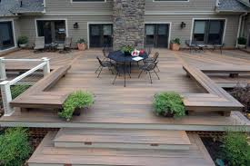 Stepping down there is plenty room for entertainment. Top 60 Best Backyard Deck Ideas Wood And Composite Decking Designs