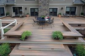 Wood deck or hardscaped patio: Top 60 Best Backyard Deck Ideas Wood And Composite Decking Designs
