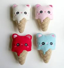 Embroidered Kitty Cones Stuffies -